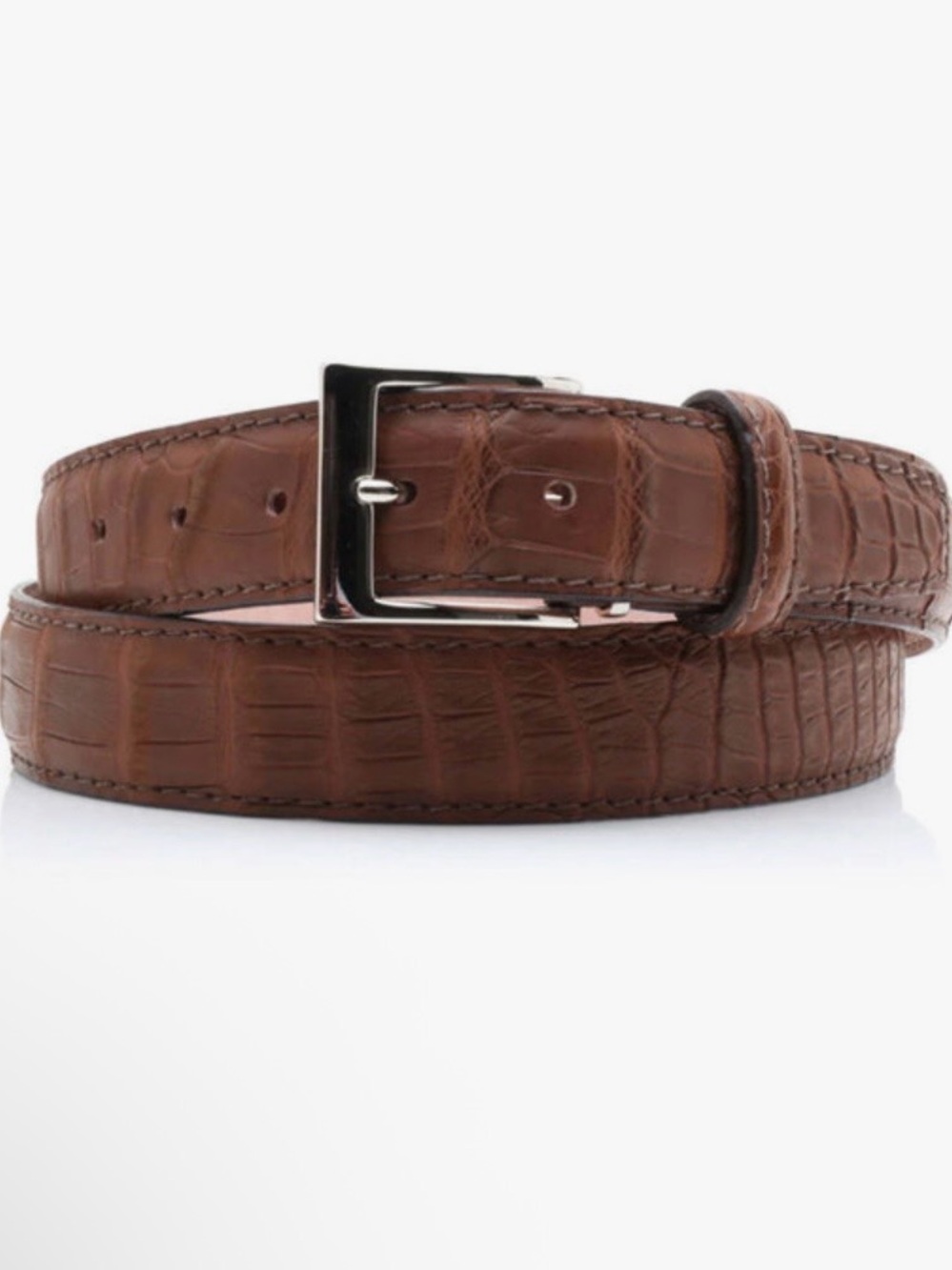 L.E.N. LIFESTYLE Alligator Belt MSRP $895